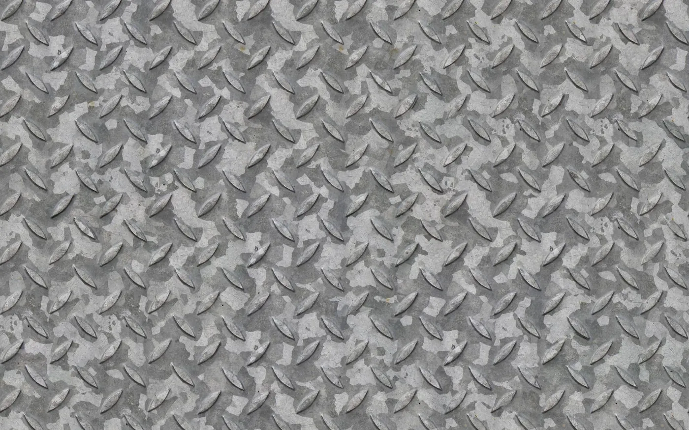 Aluminium chequered plate flooring texture