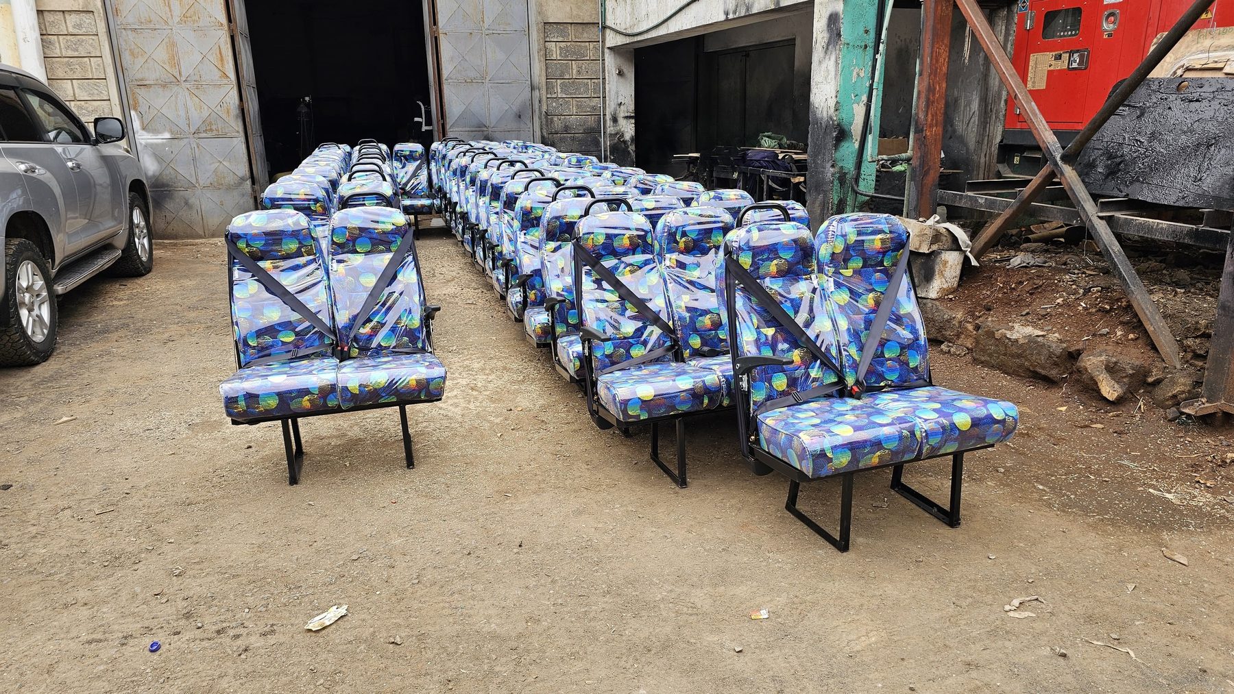 Fleet production batch outside the workshop