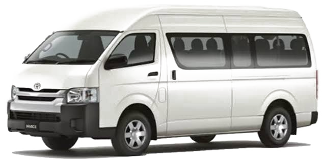 Toyota Hiace high-roof — the vehicle Modern Cushions builds for